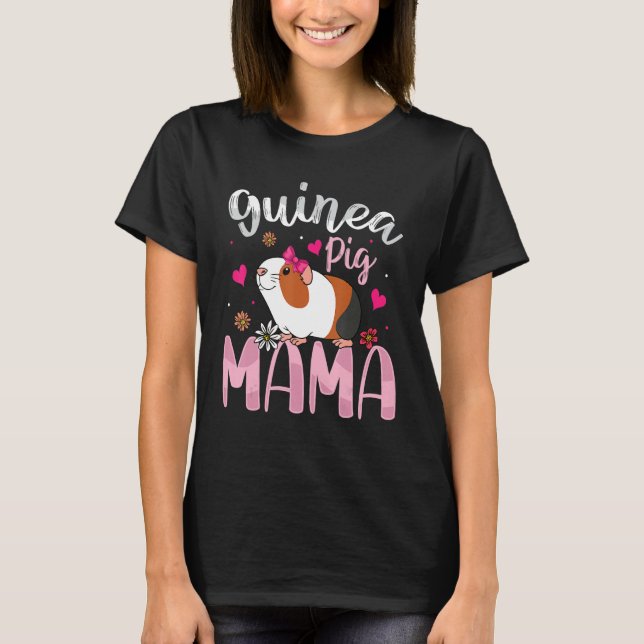 Camiseta Guinea Pig Mama   Guinea Pigs   Women Girls Kid (Frente)