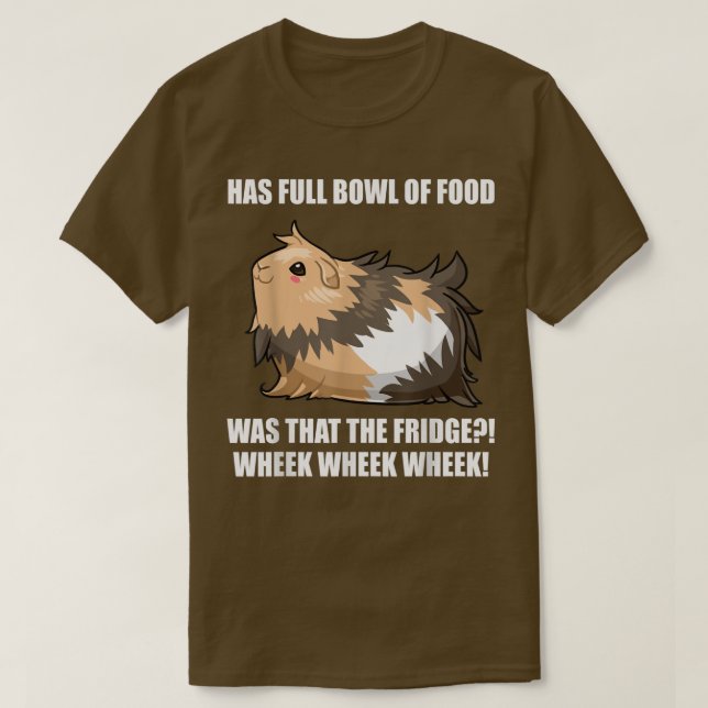 Camiseta Guinea Pig Mom Dad Funny Piggy Food Wheek Wheek  (Frente do Design)