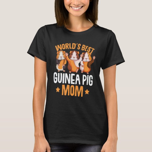 Camiseta Guinea Pig Mom Girls Women (Frente)
