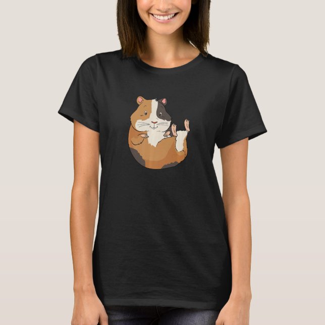 Camiseta Guinea Pig On The Back Chills for Guinea Pig (Frente)