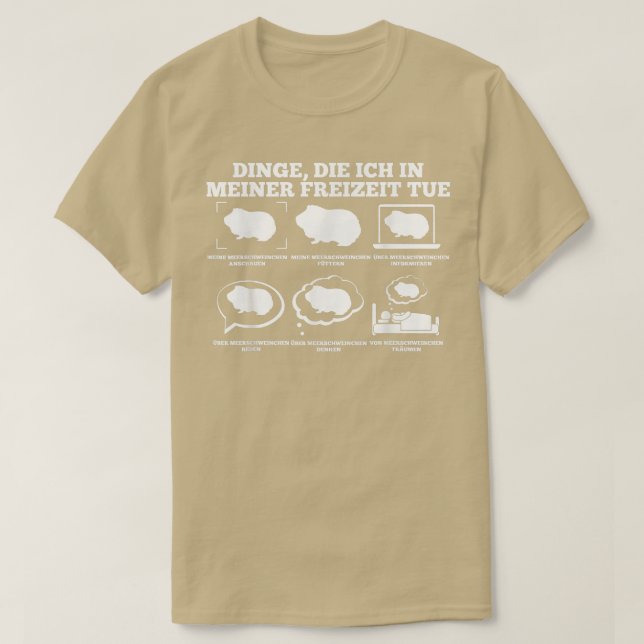 Camiseta Guinea Pig Pet  (Frente do Design)