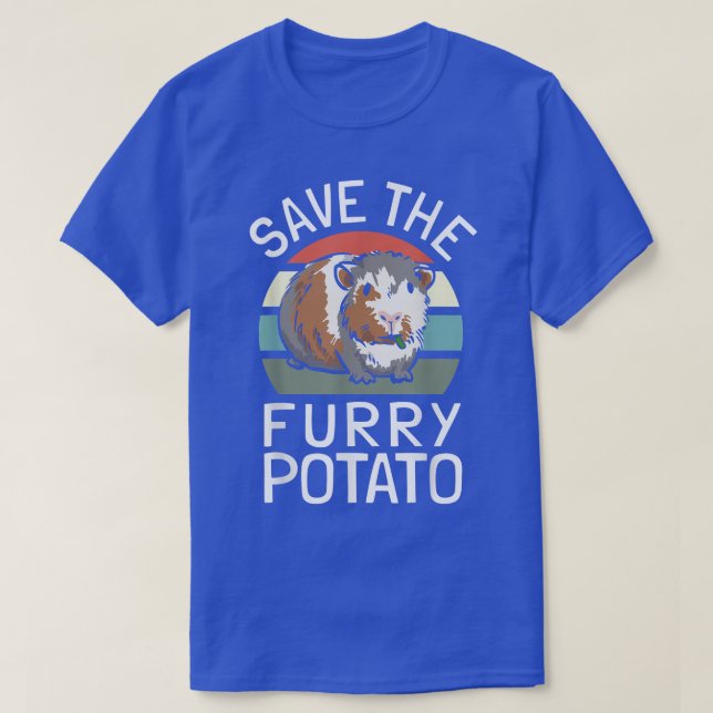 Camiseta Guinea Pig Pun  Furry Potato  Guinea Pig  (Frente do Design)