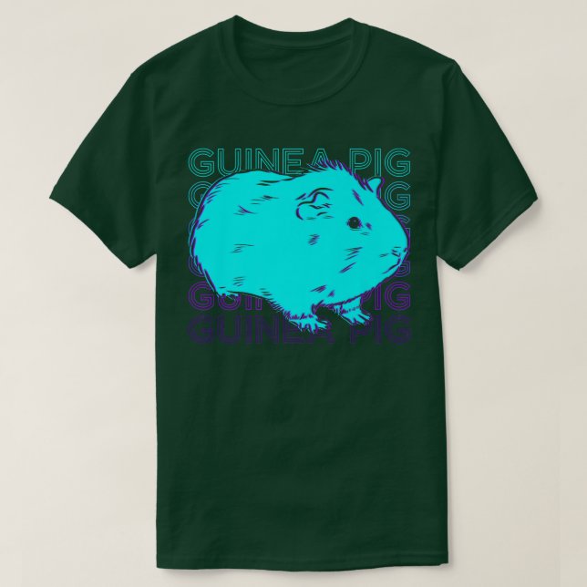 Camiseta Guinea Pig Retro Premium2398  (Frente do Design)