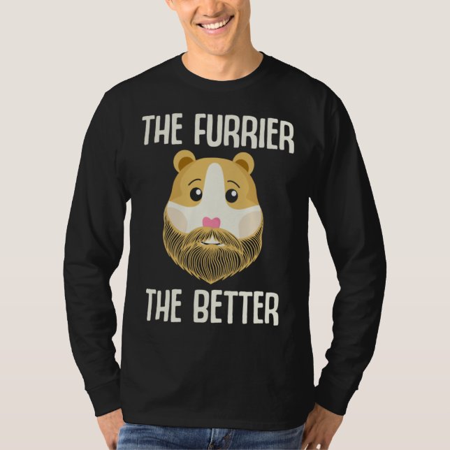 Camiseta Guinea Pig  The Furrier the Better (Frente)