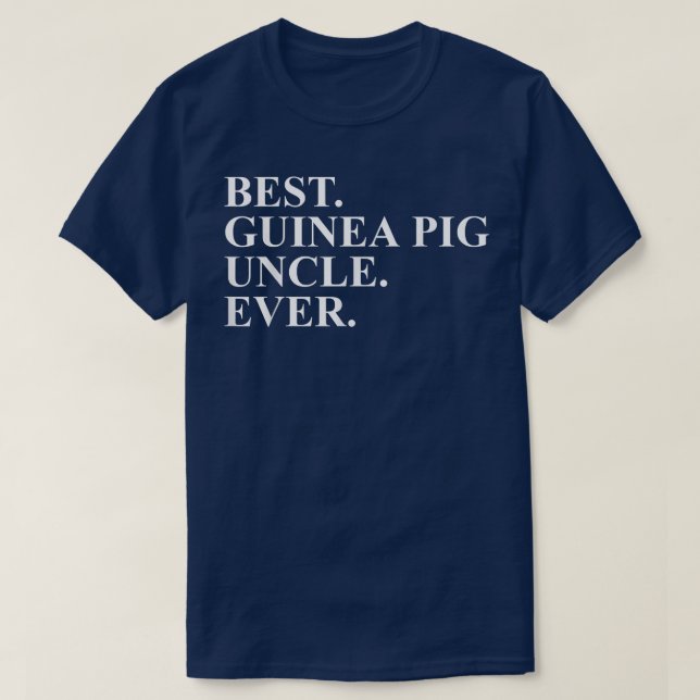 Camiseta Guinea Pig Uncle Apparel  Novelty Funny Uncles Des (Frente do Design)