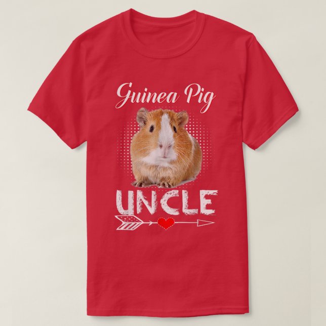 Camiseta Guinea Pig Uncle Costume Clothing Cute Guinea Pig  (Frente do Design)