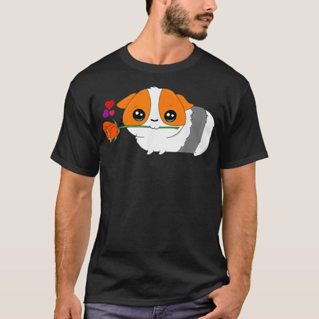 Camiseta Guinea Pig Valentine Animal Lovers Valentines Day  (Frente)