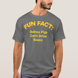 Camiseta Guinea Pigs Can't Drive Boats Funny Animal Pun Hum
