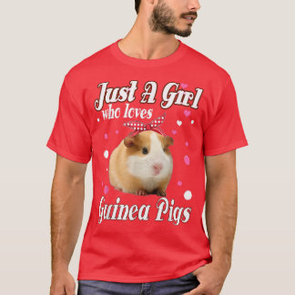 Camiseta Guinea Pigs Just A Girl Who Loves