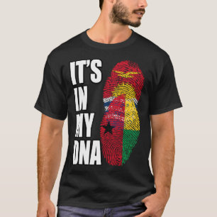 Camiseta Guineense E Kiribati Misturam DNA Heritage Flag