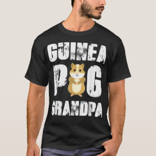 Camiseta Guinei Vovô Cute Cavy Amante de os animais Pet Pre