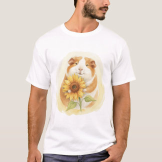 Camiseta Guinheiro girassol - Pá Com Cor De Água SuavePelo