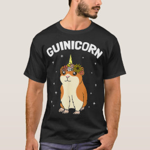 Camiseta Guinicorn Guiné Porco Corno Místico Branco Unicórn