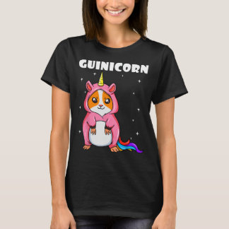 Camiseta Guinicorn Guiné Porco Corno Místico Branco Unicórn