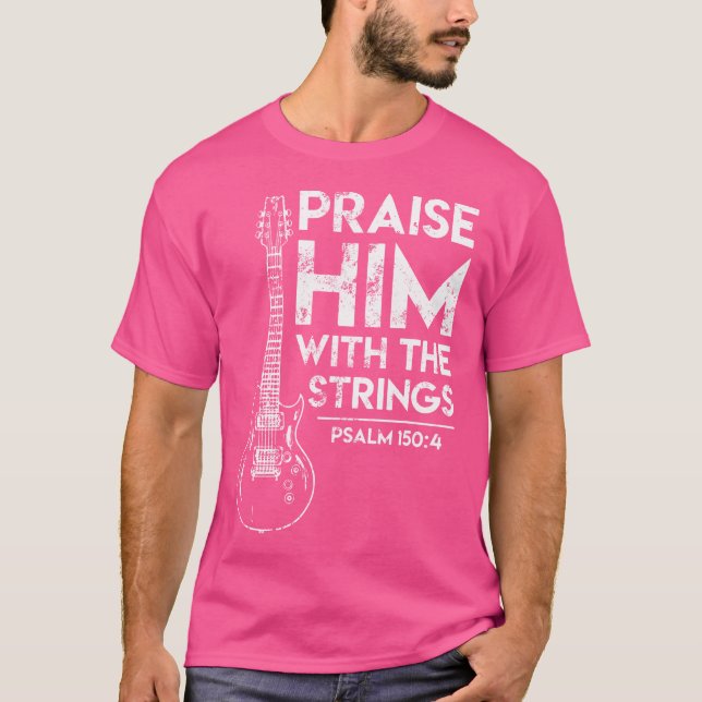 Camiseta Guitar Christian Faith Jesus Vintage Gift (Frente)