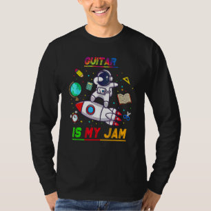 Camiseta Guitar É Minha Paixão  Astronauta De Volta à Escol