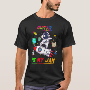 Camiseta Guitar É Minha Paixão  Astronauta De Volta à Escol