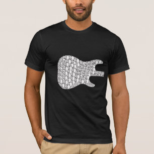 Camiseta Guitar_Front de esqueleto e parte traseira
