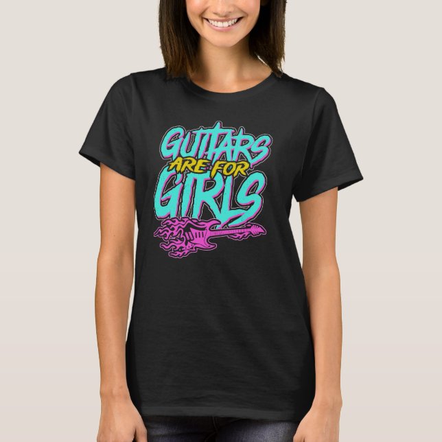 Camiseta Guitar Girl  (Frente)