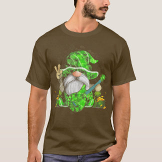 Camiseta Guitar Gnomos Green Shamrock Dia dos Patrícios