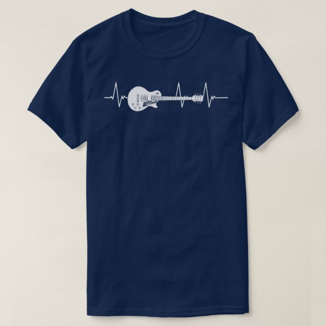 Camiseta Guitar Hearbeat (Frente do Design)