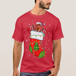 Camiseta Guitar In Christmas Socks Funny Santa Guitar Xmas 