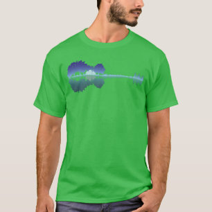 Camiseta Guitar Lake Shadow Amantes de Música Rock Guitar M