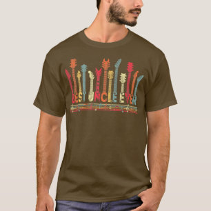 Camiseta Guitar Lover Melhor Tio Nunca Retro Música Pais D
