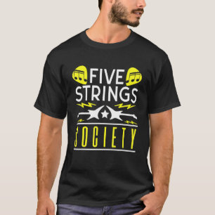 Camiseta Guitar Music Cinco Strings Society