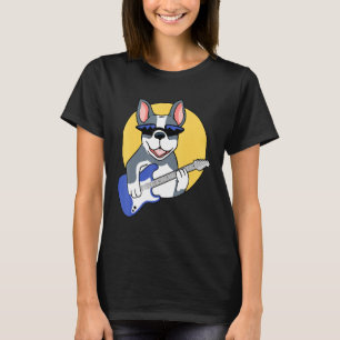 Camiseta Guitar Music French Bulldog Frenchie Guitar Dog