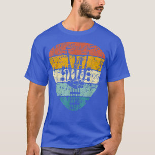 Camiseta Guitar Music Lover Gift  Vintage Rock & Roll Skele