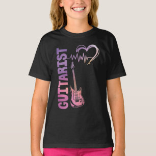 Camiseta Guitar Music Lover Guitarist Hearbeat