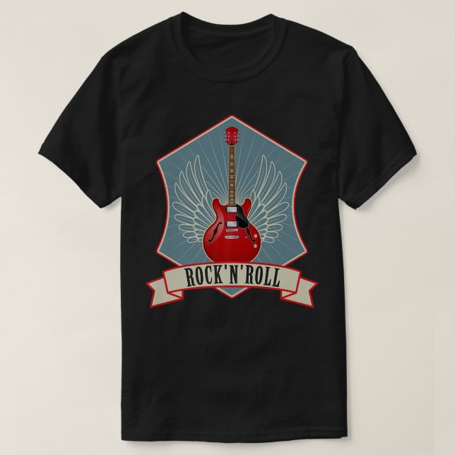Camiseta Guitar Music Lover Roch n Roll515 (Frente do Design)