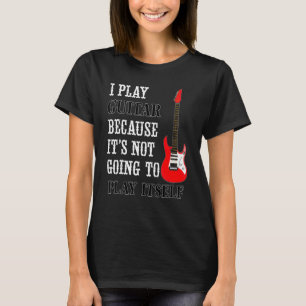 Camiseta Guitar Não Vai Tocar Sozinho   Guitarra Elétrica