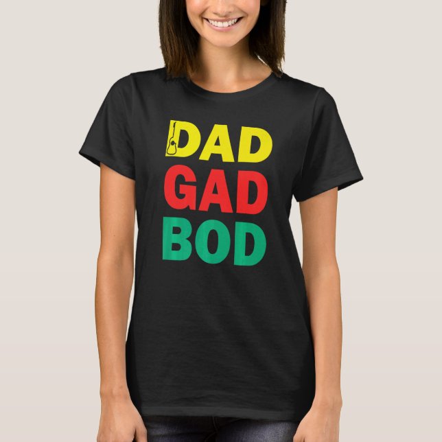 Camiseta Guitar Padre Figura Pai Dadgadbod Guitari (Frente)