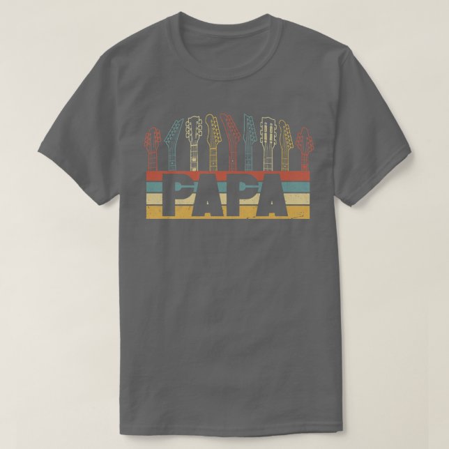 Camiseta Guitar Papa Guitarrista Pai Premium  (Frente do Design)