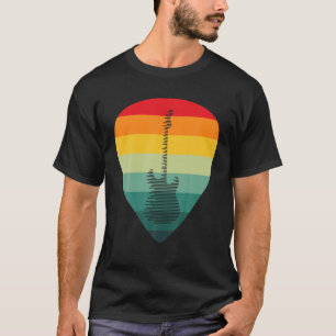 Camiseta Guitar Pick Guitarist Retro Vintage Gift