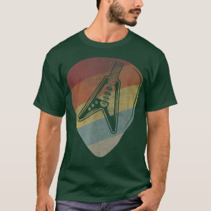 Camiseta Guitar Pick Músico Vintage Plectrum Music Guitar