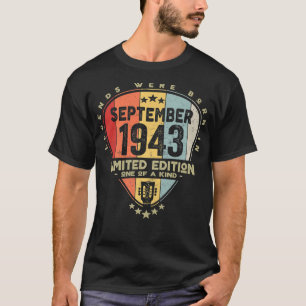 Camiseta Guitar PickLegends Foi Nascer Em Setembro De 1943