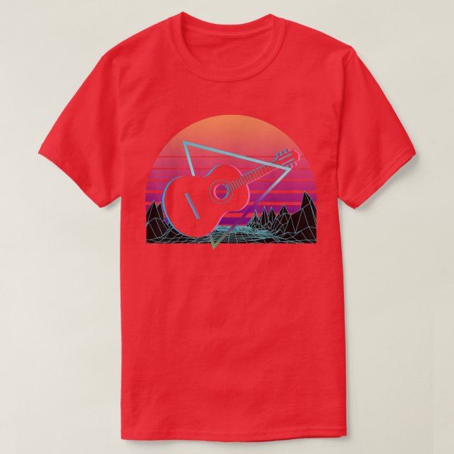Camiseta Guitar Retro  (Frente do Design)