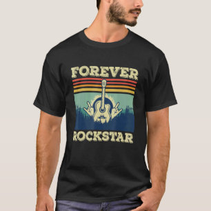 Camiseta Guitar Retro Guitarrista Guitarrista Cantor de Vio