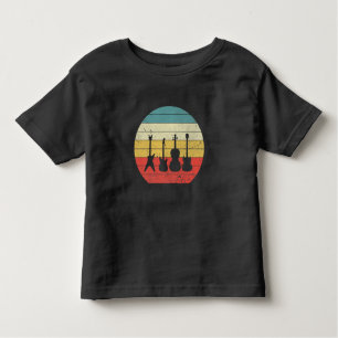 Camiseta Guitar Vintage Retro Sunset Guitar Music Gift