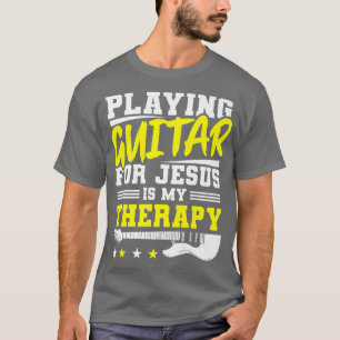 Camiseta Guitarista-cristão - Culto da Igreja da Terapia Gu
