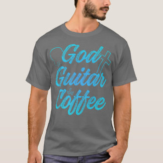 Camiseta Guitarista cristão Deus Café Igreja Culto Guit