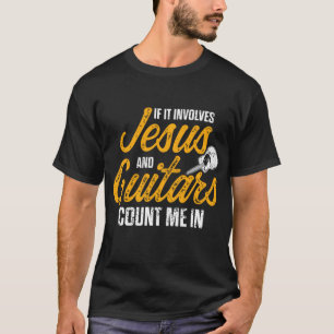 Camiseta Guitarista Cristão Jesus Culto de Violão