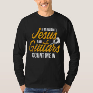 Camiseta Guitarista Cristão Jesus Culto de Violão