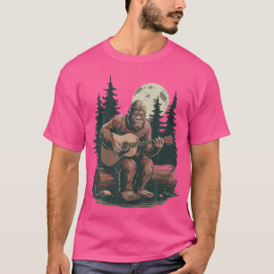 Camiseta Guitarista De Pé-Grande Retrópico Sasquatch Jogand