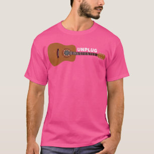 Camiseta Guitarista Desliga Ca de Passe Acústica De Violão