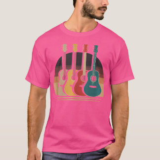 Camiseta Guitarista Retro-Acústico Banda Musicia