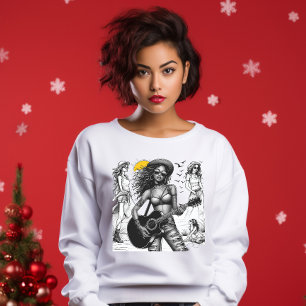 Camiseta Guitarista Rock Star Girl w